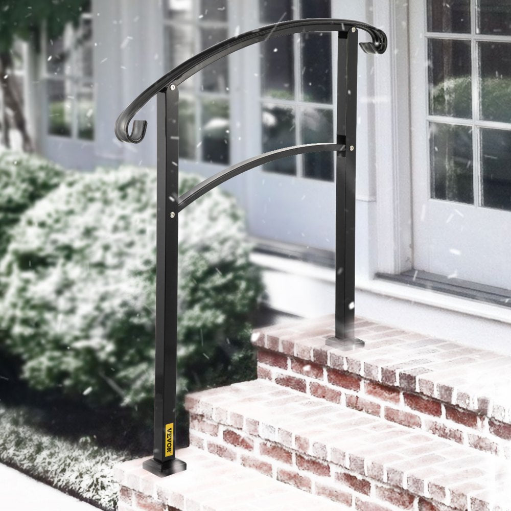 LTFS-3FTB - Outdoor 3-Step Wrought Iron Handrail for Safety