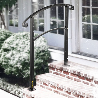 LTFS-3FTB - Outdoor 3-Step Wrought Iron Handrail for Safety