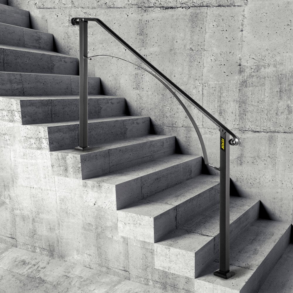 Arch#4 - Adjustable Wrought Iron Handrail for 4-5 Step Stairs