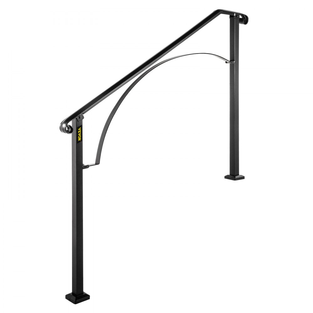 Arch#4 - Adjustable Wrought Iron Handrail for 4-5 Step Stairs