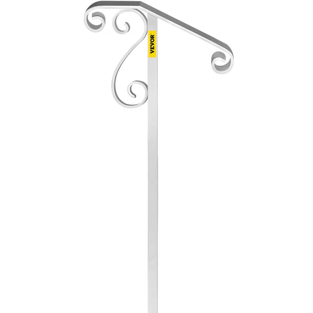 010138314230 - Wrought Iron Handrail for 1-2 Steps, Rustproof & Stylish