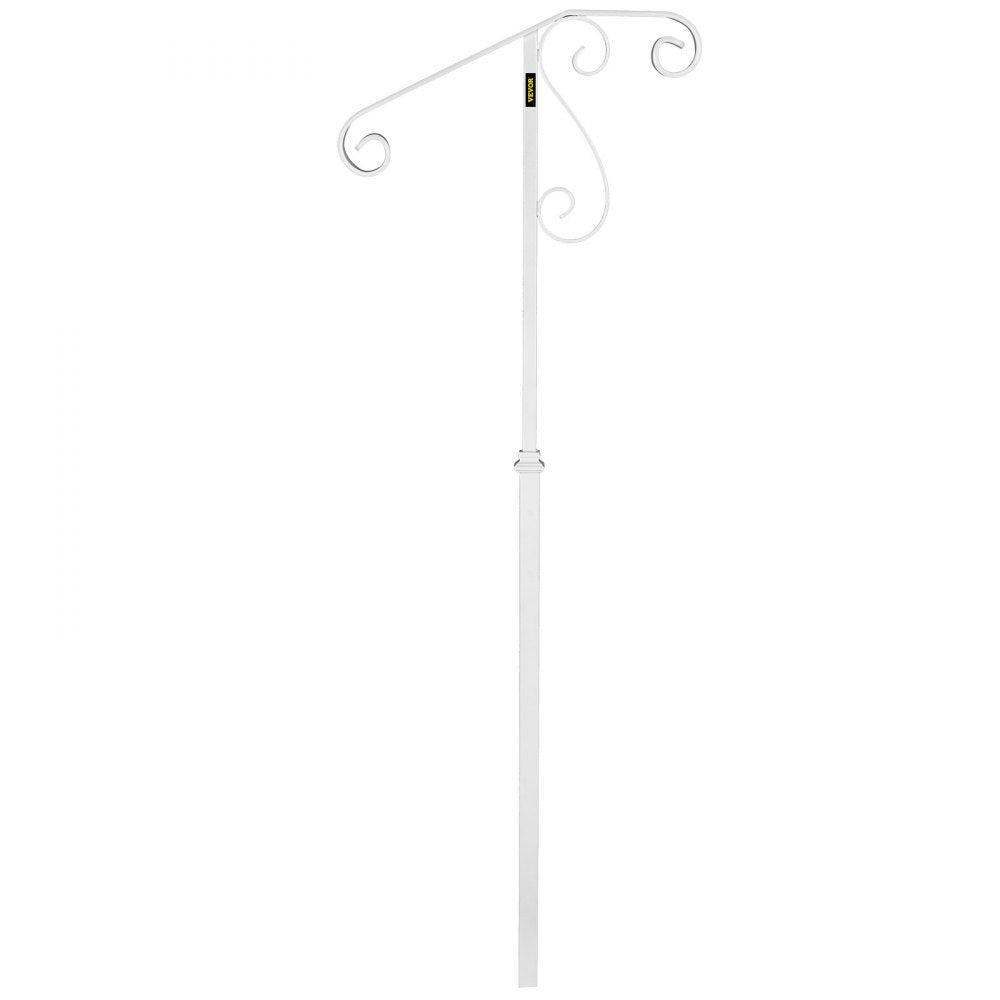 010138314230 - Wrought Iron Handrail for 1-2 Steps, Rustproof & Stylish