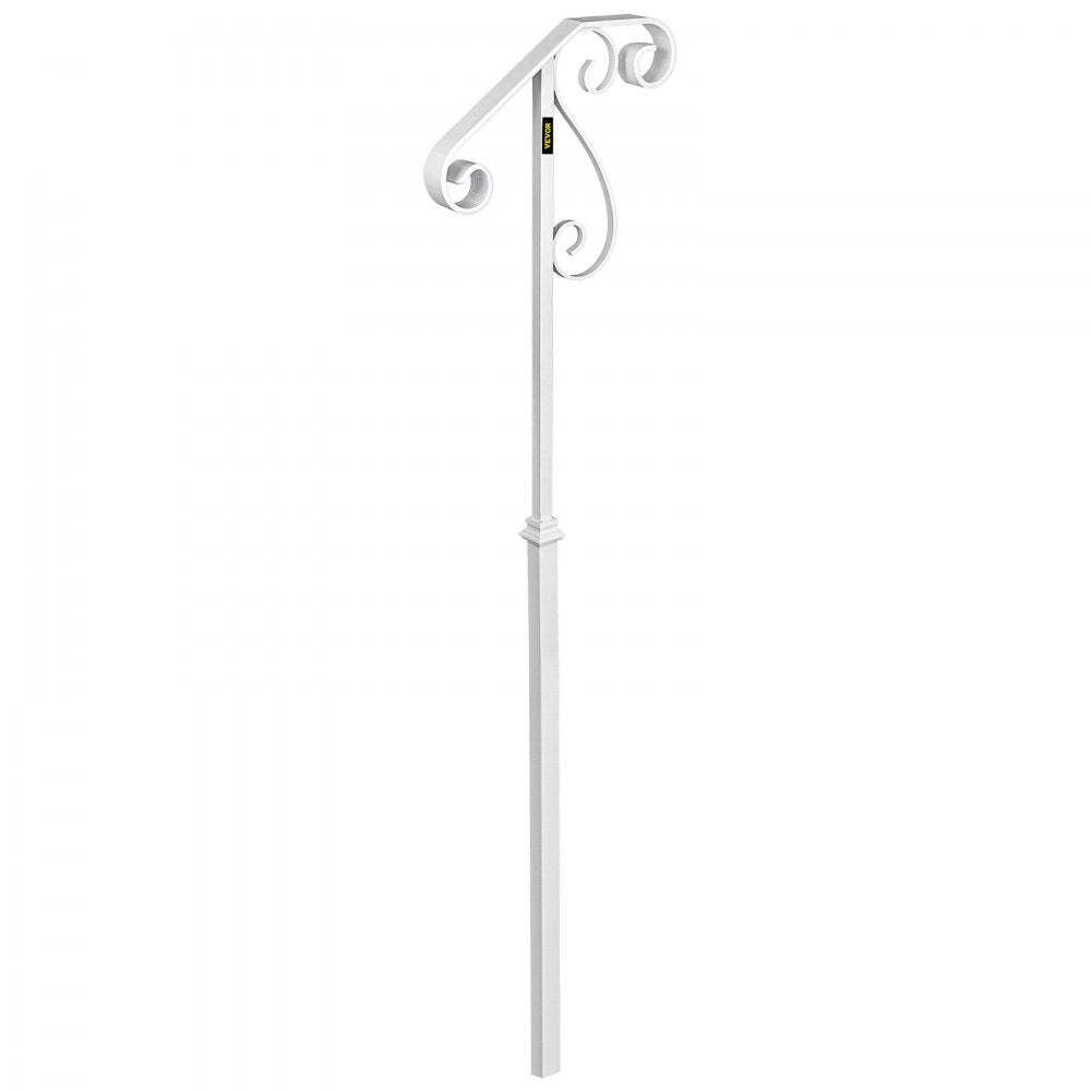 010138314230 - Wrought Iron Handrail for 1-2 Steps, Rustproof & Stylish