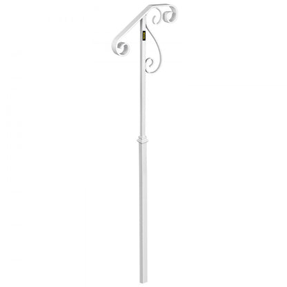 010138314230 - Wrought Iron Handrail for 1-2 Steps, Rustproof & Stylish