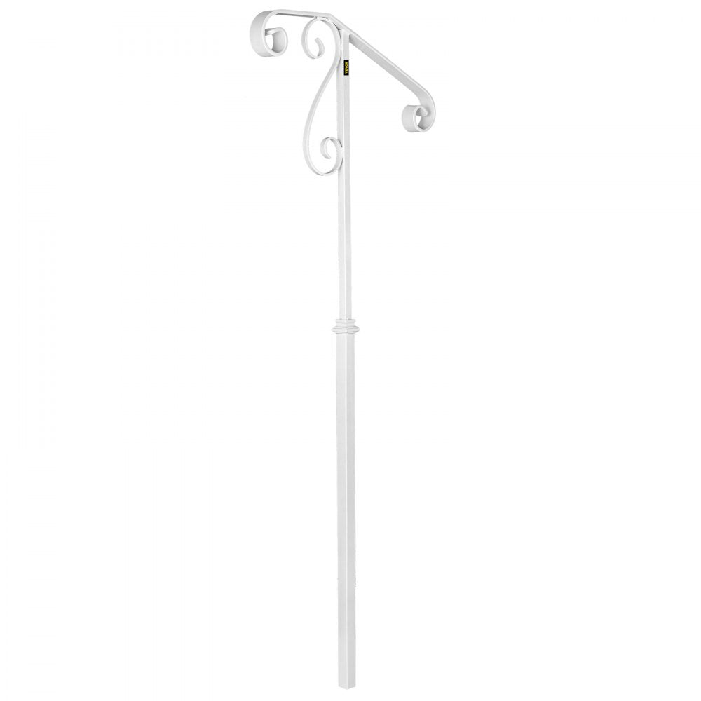 010138314230 - Wrought Iron Handrail for 1-2 Steps, Rustproof & Stylish