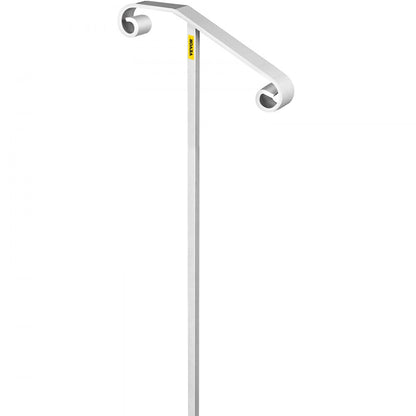 010597908624 - Sturdy Wrought Iron Single Post Handrail for Steps