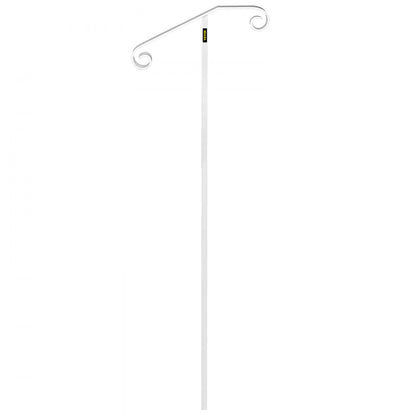 010597908624 - Sturdy Wrought Iron Single Post Handrail for Steps