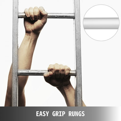 010921438474 - 3-Step Steel Emergency Escape Ladder with Handrails