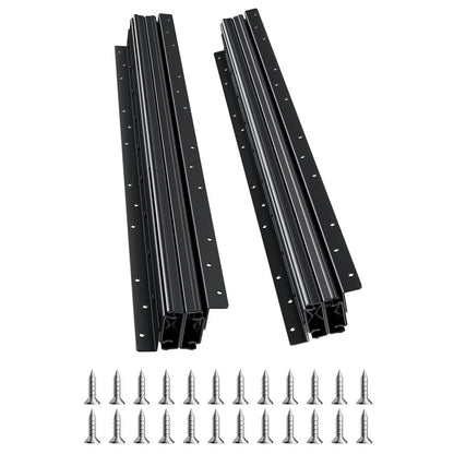 4801.600.BK - Heavy-Duty 24" Steel Drawer Slides with Full Extension