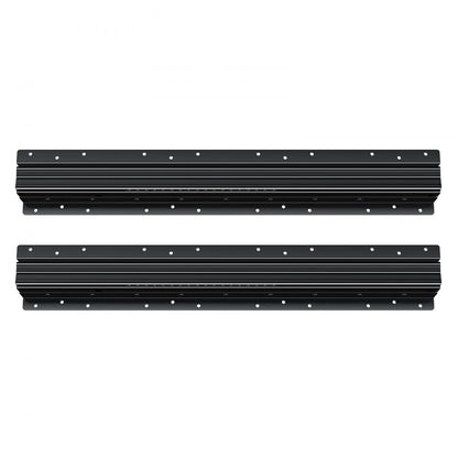 4801.600.BK - Heavy-Duty 24" Steel Drawer Slides with Full Extension