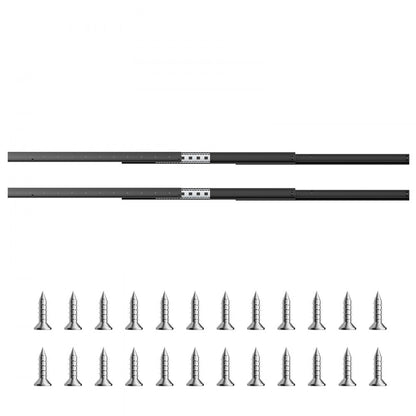 4801.800.BK - 32" Heavy-Duty Undermount Drawer Slides, 260lbs Capacity