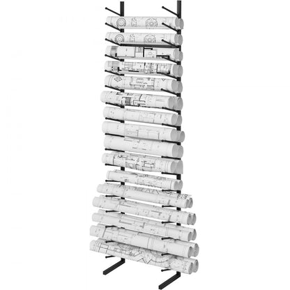 TFLT054 - 16-Tier Blueprint Storage Rack, Vertical Design 21.3" x 11.2"