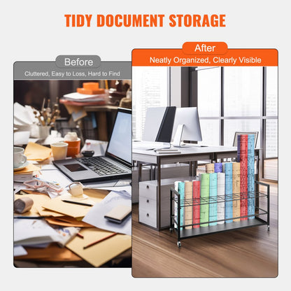 TFLT053 - 50-Slot Blueprint Rack, 3.5"x3.5" Slots, Mobile & Durable