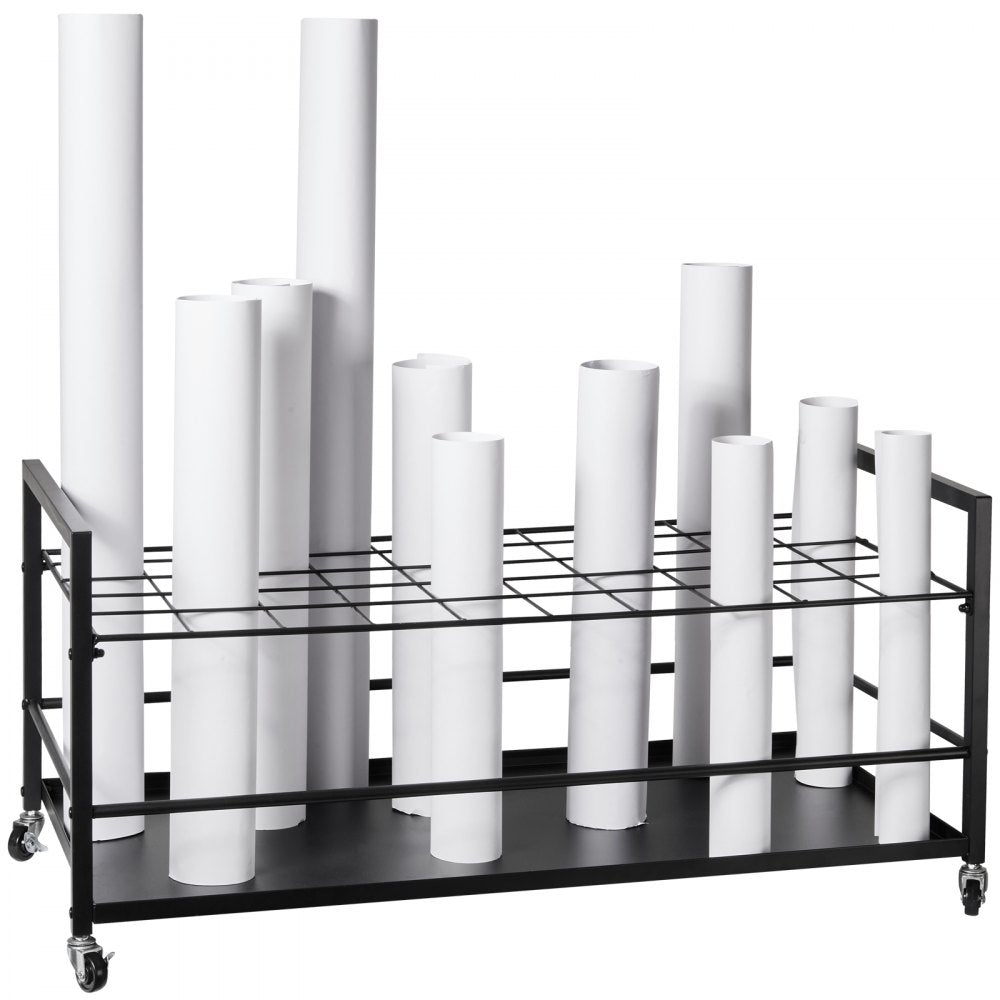 TFLT053 - 50-Slot Blueprint Rack, 3.5"x3.5" Slots, Mobile & Durable