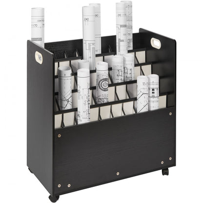KLLT-01 - 50-Slot Vertical Blueprint Organizer for Efficient Storage