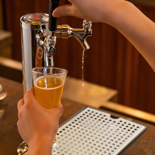 12"x7" Drip Tray - Stainless Steel Beer Tray with Anti-Slip Pads