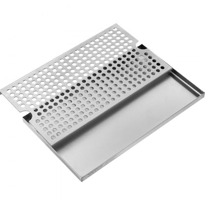 12"x7" Drip Tray - Stainless Steel Beer Tray with Anti-Slip Pads