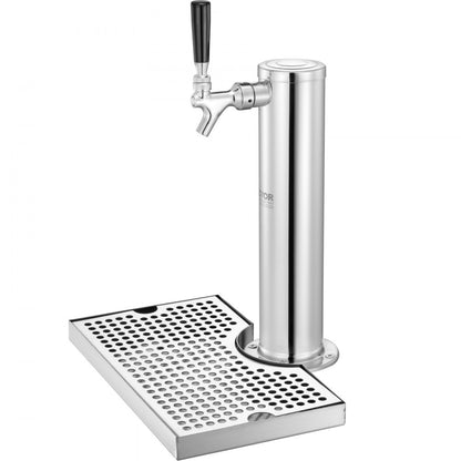 1TJZQBFPQGZDSP-D-US - Durable Stainless Steel Kegerator Tower Kit with Regulator