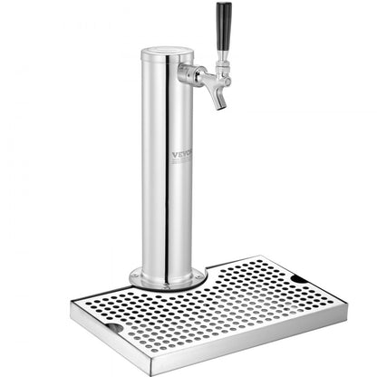 1TJZQBFPQGZDSP-D-US - Durable Stainless Steel Kegerator Tower Kit with Regulator