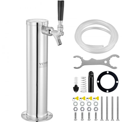 DTPJT - Stainless Steel Single Faucet Beer Tower for Parties & Events