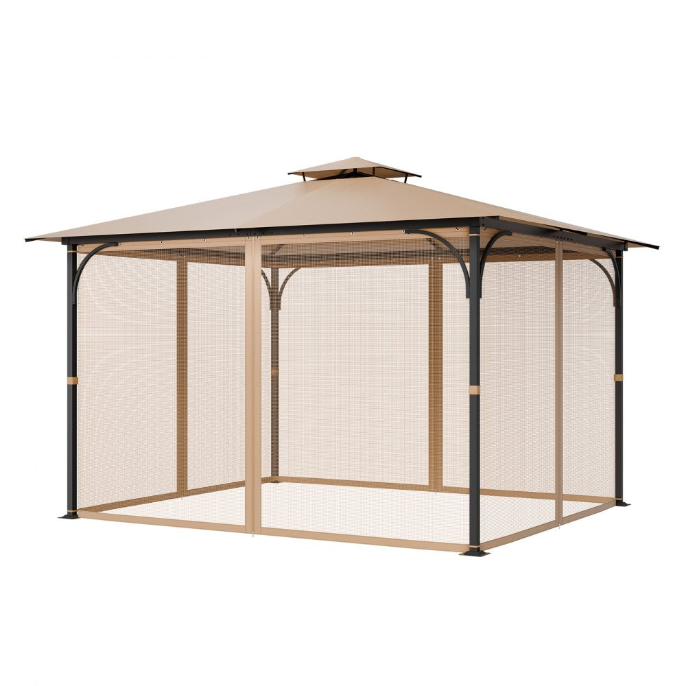JDM-36LBE - 10x12 ft Polyester Gazebo Netting with Double-Sided Zipper
