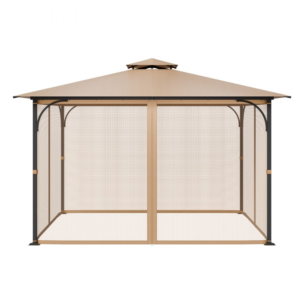 JDM-36LBE - 10x12 ft Polyester Gazebo Netting with Double-Sided Zipper