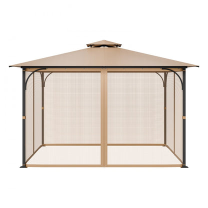 JDM-36LBE - 10x12 ft Polyester Gazebo Netting with Double-Sided Zipper