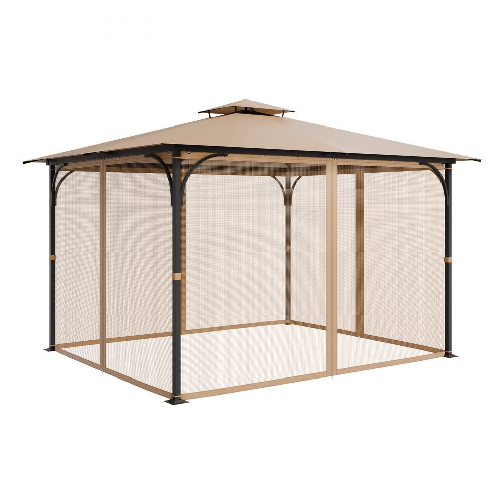 JDM-36LBE - 10x12 ft Polyester Gazebo Netting with Double-Sided Zipper