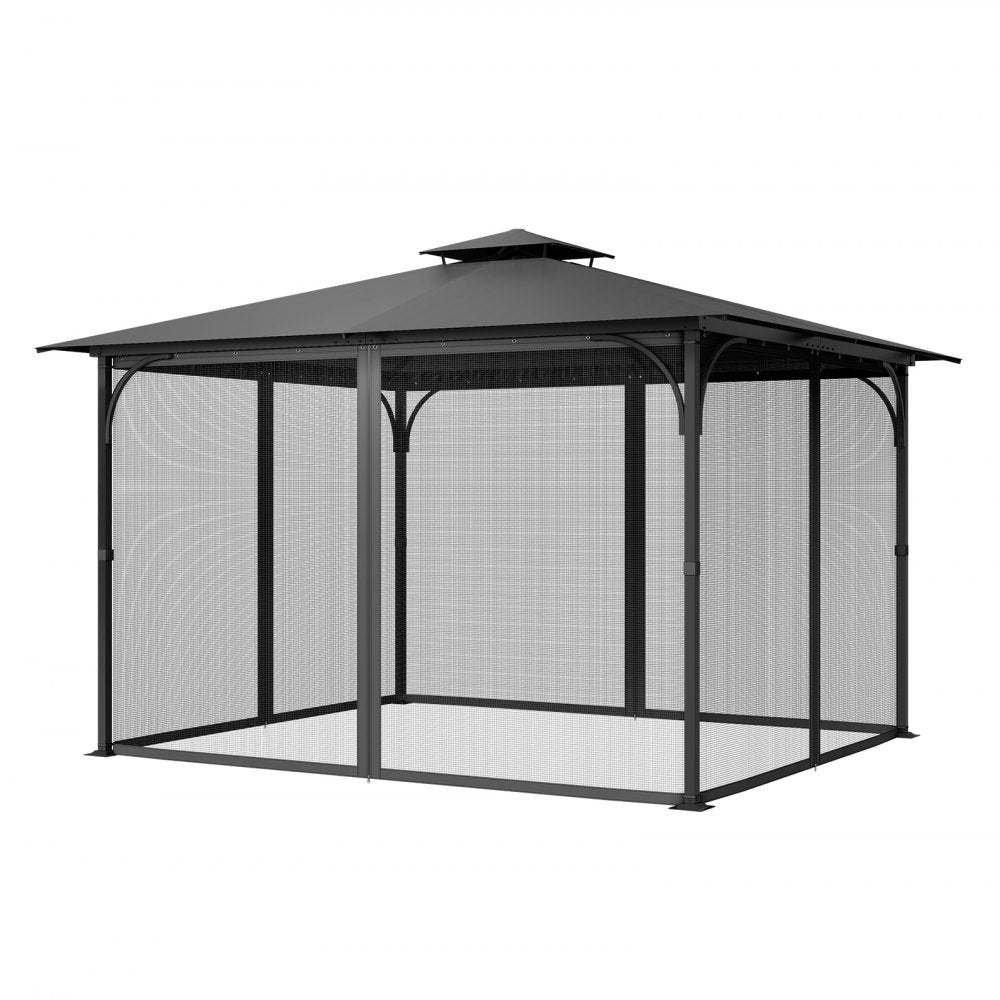 JDM-34K - 10x13 ft Durable Polyester Gazebo Netting with Zipper