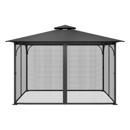 JDM-34K - 10x13 ft Durable Polyester Gazebo Netting with Zipper
