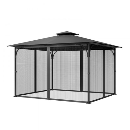 JDM-34K - 10x13 ft Durable Polyester Gazebo Netting with Zipper