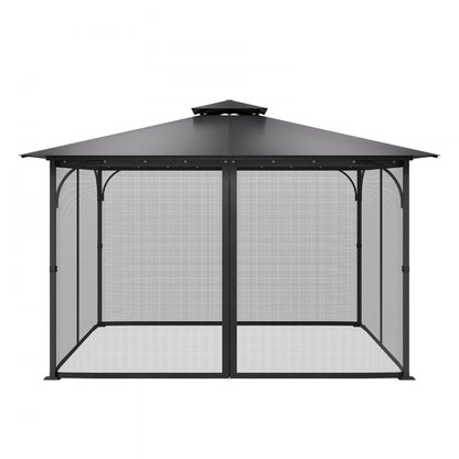 JDM-365K - Durable 12x12 Gazebo Netting with Zipper, Privacy & Easy Setup