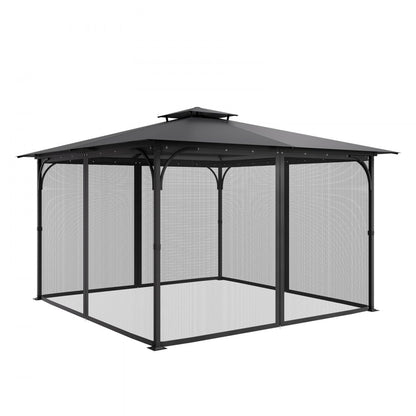 JDM-365K - Durable 12x12 Gazebo Netting with Zipper, Privacy & Easy Setup