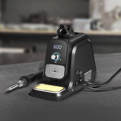 AE380D - Versatile 80W Soldering Station with Temperature Control & Helping Hands