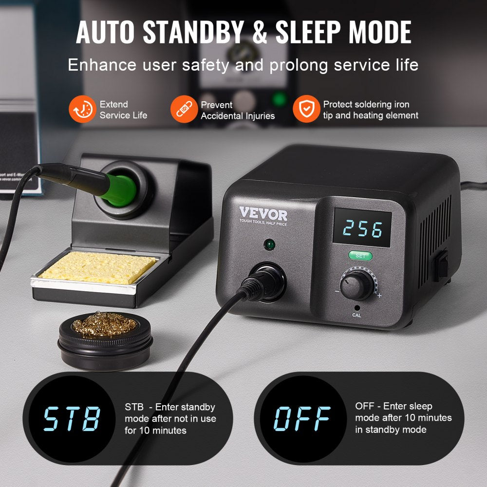 AE988D - 70W Digital Soldering Station with Adjustable Temp 122°F-932°F