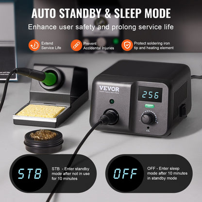 AE988D - 70W Digital Soldering Station with Adjustable Temp 122°F-932°F