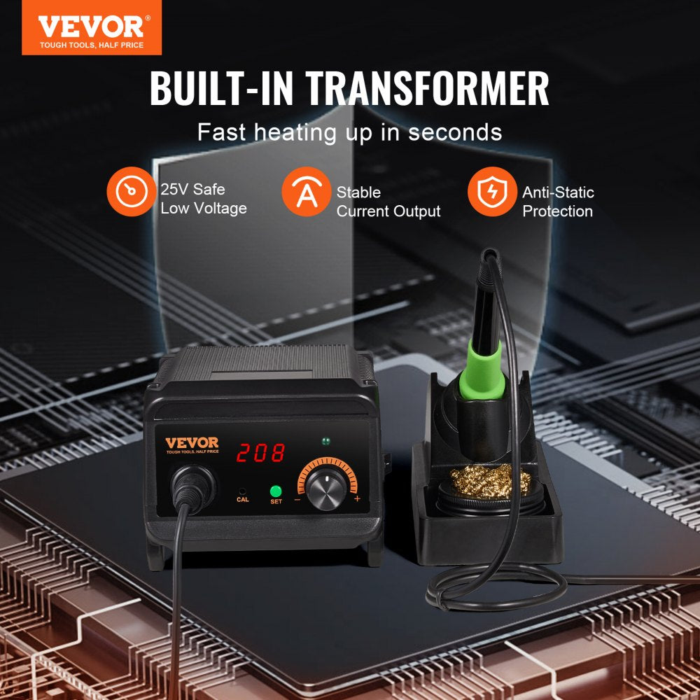 AE960D - 75W Digital Soldering Station with Adjustable 122°F-932°F Temperature