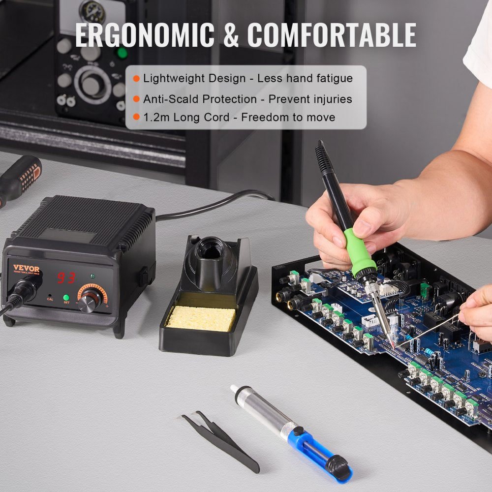 AE960D - 75W Digital Soldering Station with Adjustable 122°F-932°F Temperature