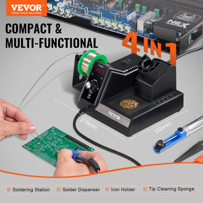 ST-2090D - 80W Digital Soldering Station with Temperature Control & 5 Tips