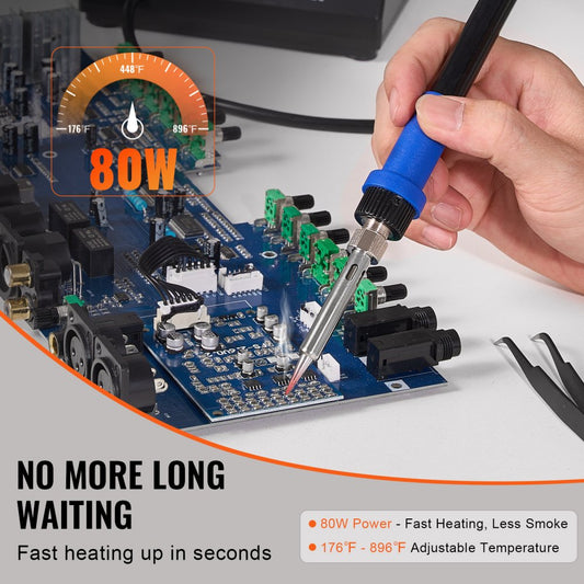 ST-2090D - 80W Digital Soldering Station with Temperature Control & 5 Tips