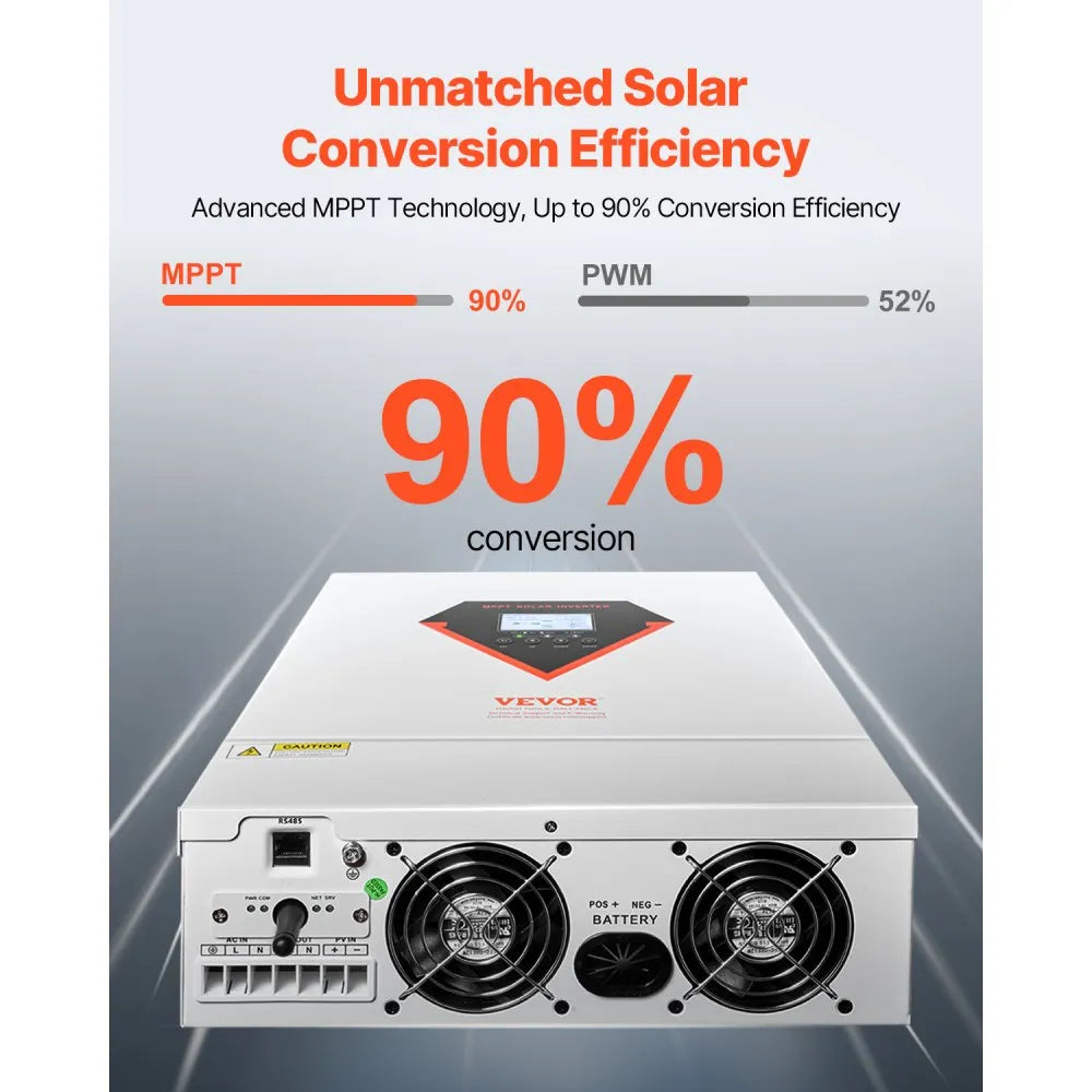 LVM3000-24L - 3000W Hybrid Solar Inverter with WiFi & MPPT Controller