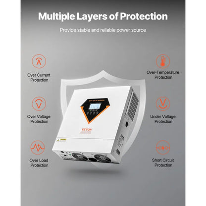 LVM3000-24L - 3000W Hybrid Solar Inverter with WiFi & MPPT Controller