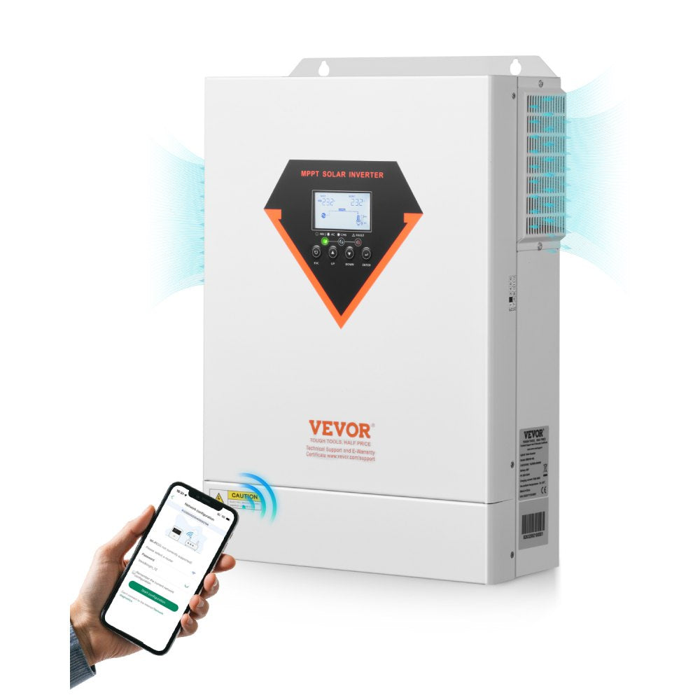 EM6200-48L - 6000W Pure Sine Wave Solar Inverter with WiFi контроля