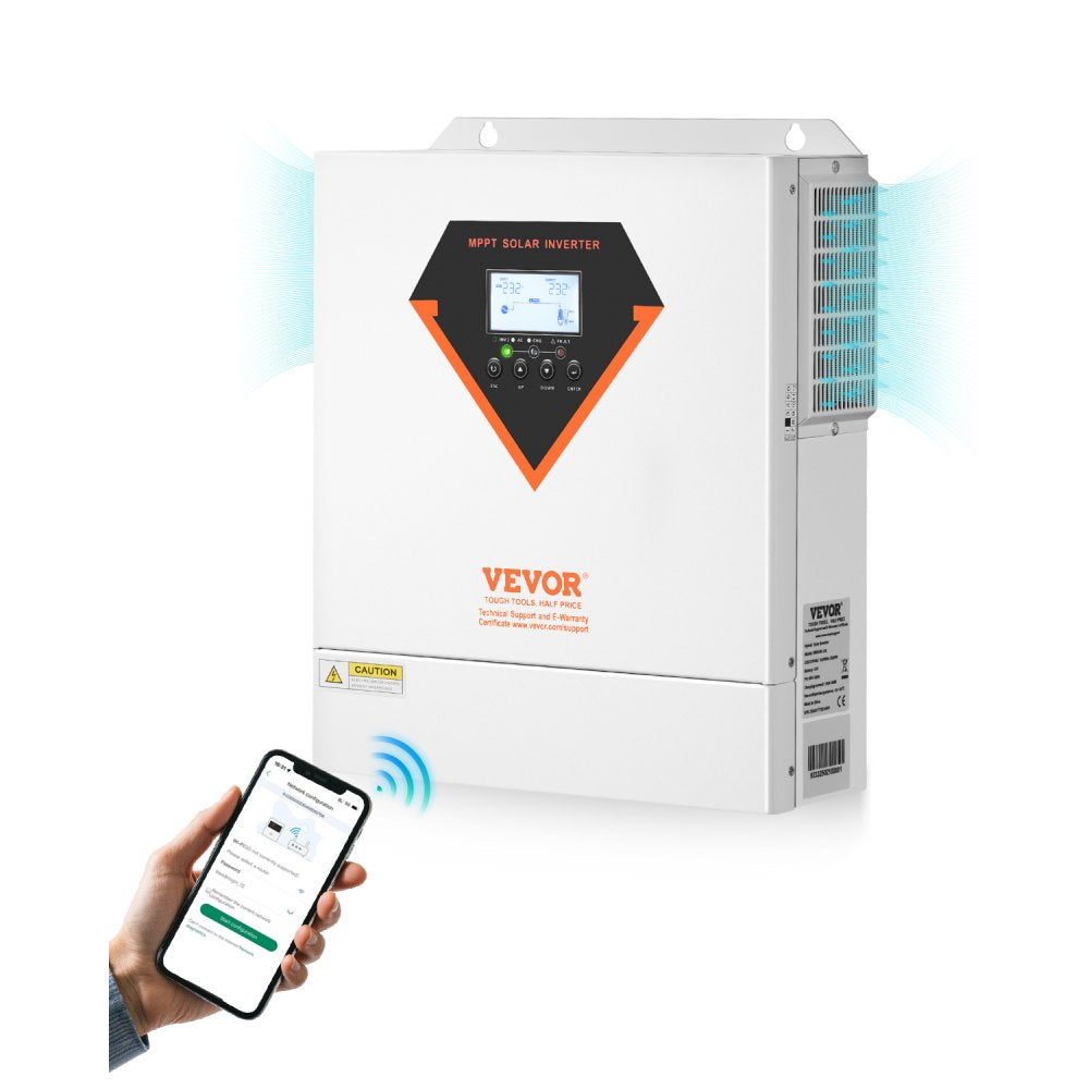 EM3500-24L - 3500W Hybrid Solar Inverter with 100A MPPT Controller