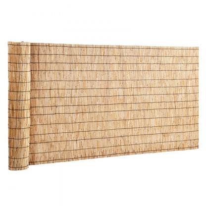 LLWL13333N - 13.3' x 3.3' Natural Reed Privacy Fence Screen
