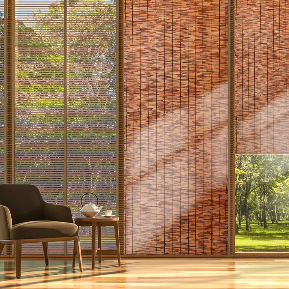 LLWL16440B - Natural Reed Privacy Fence with Easy Trim and Zip Tie Installation