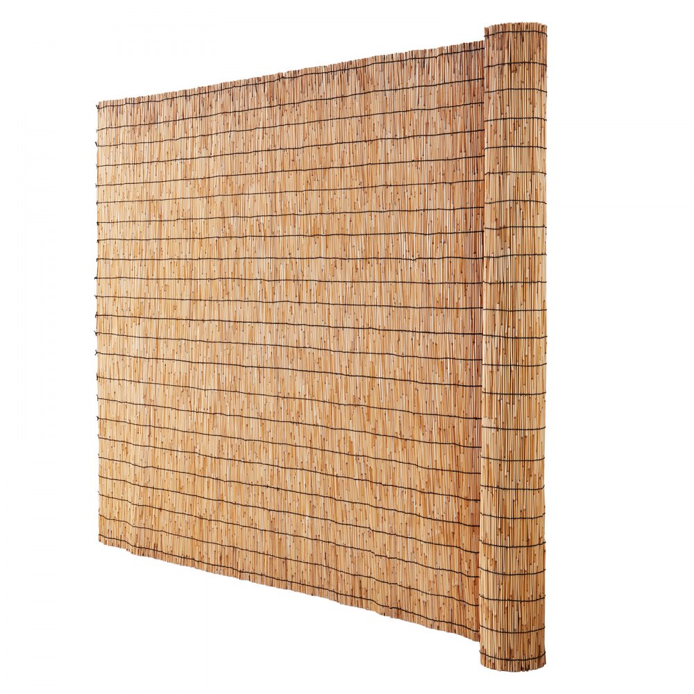 LLWL16440N - Durable 16.4' Natural Reed Privacy Fence, Easy Installation