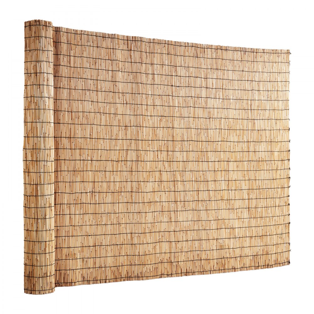 LLWL16440N - Durable 16.4' Natural Reed Privacy Fence, Easy Installation