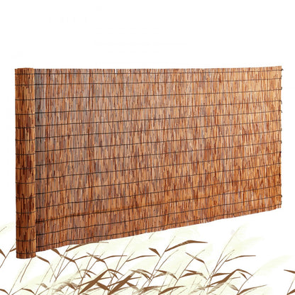 LLWL16455B - 16.4' Natural Reed Privacy Fence, Easy Install, Trim to Fit