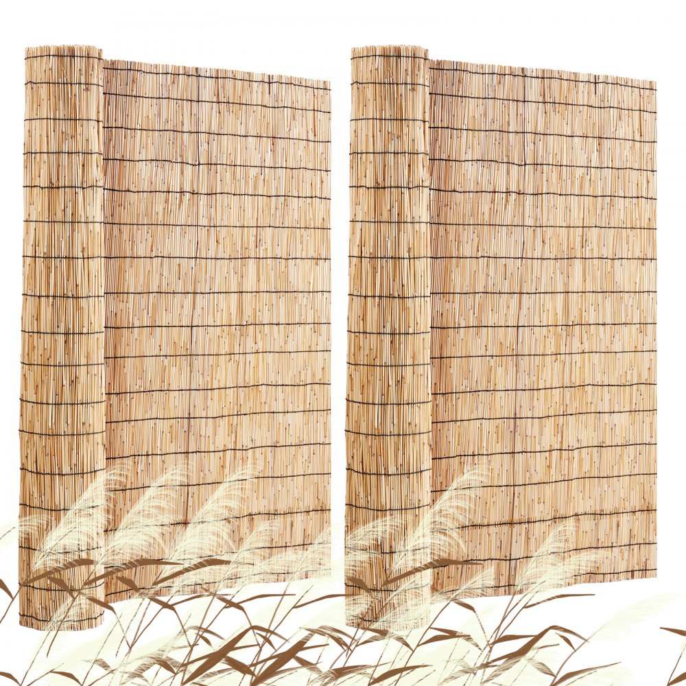 LLWL16440N2 - 16.4' Natural Reed Privacy Screen, Easy Trim & Install